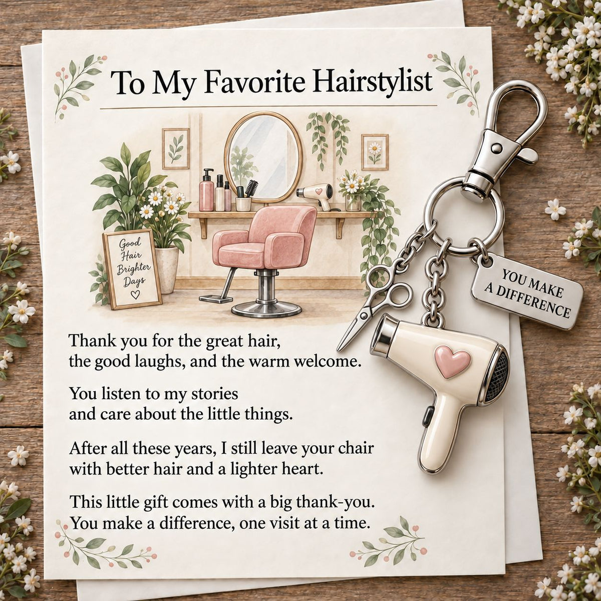To My Favorite — Appreciation Keychain Gift