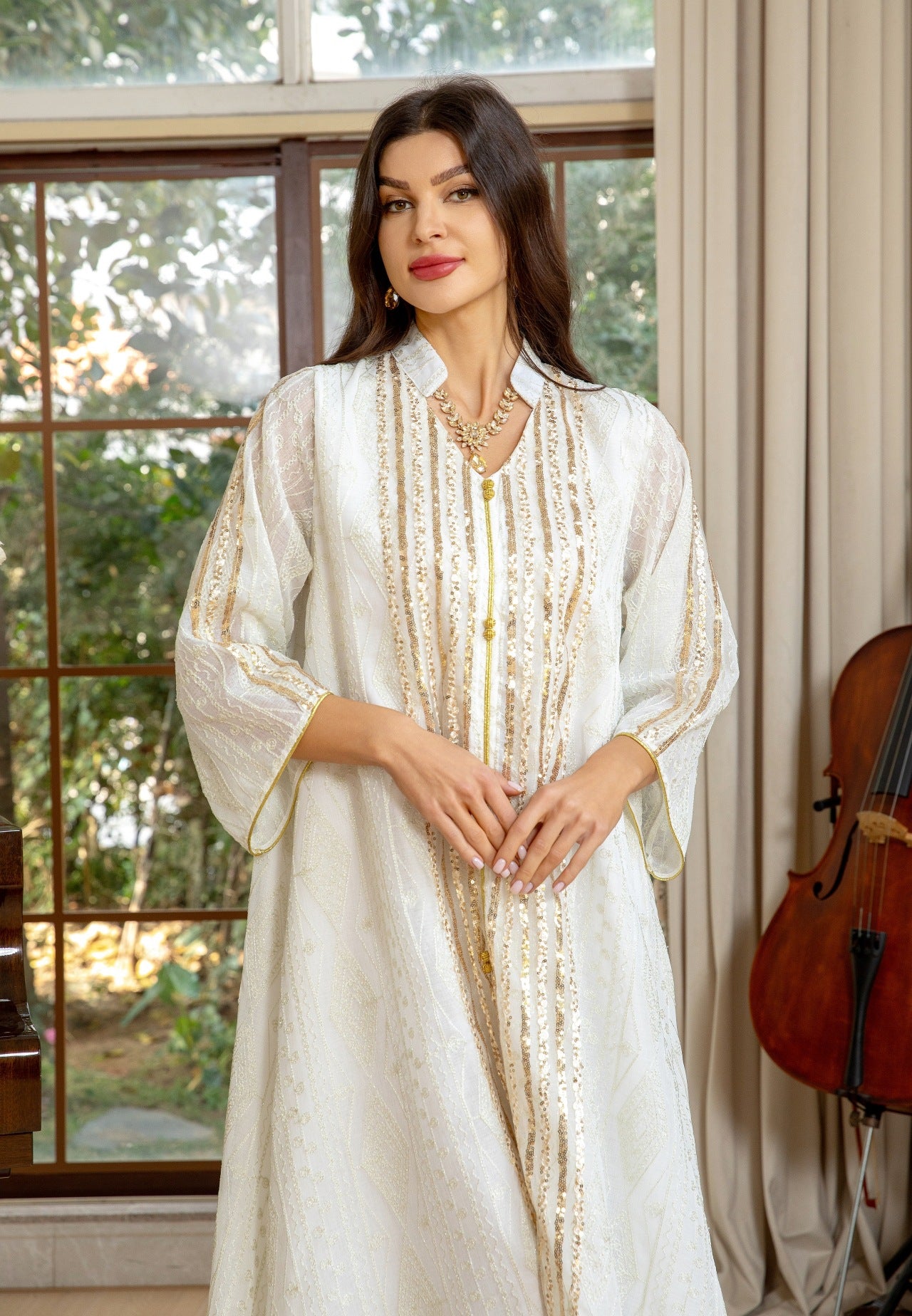 2025 Royal Gleam Embellished Kaftan