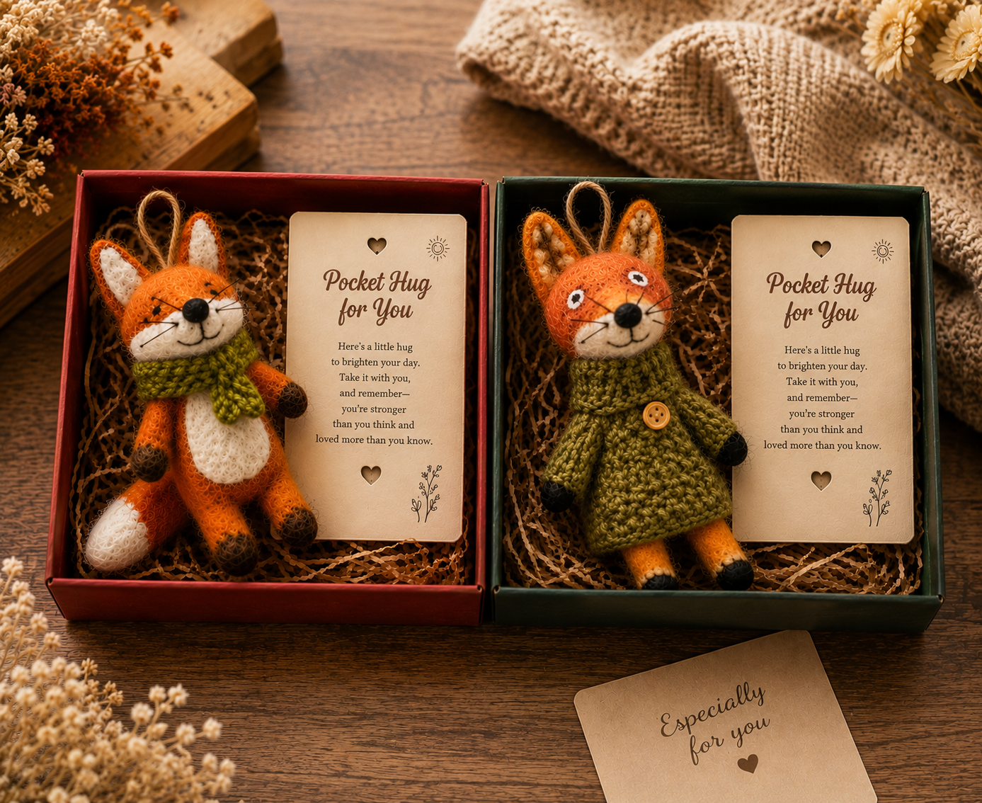 The Tiny Fox Pocket Hug Set
