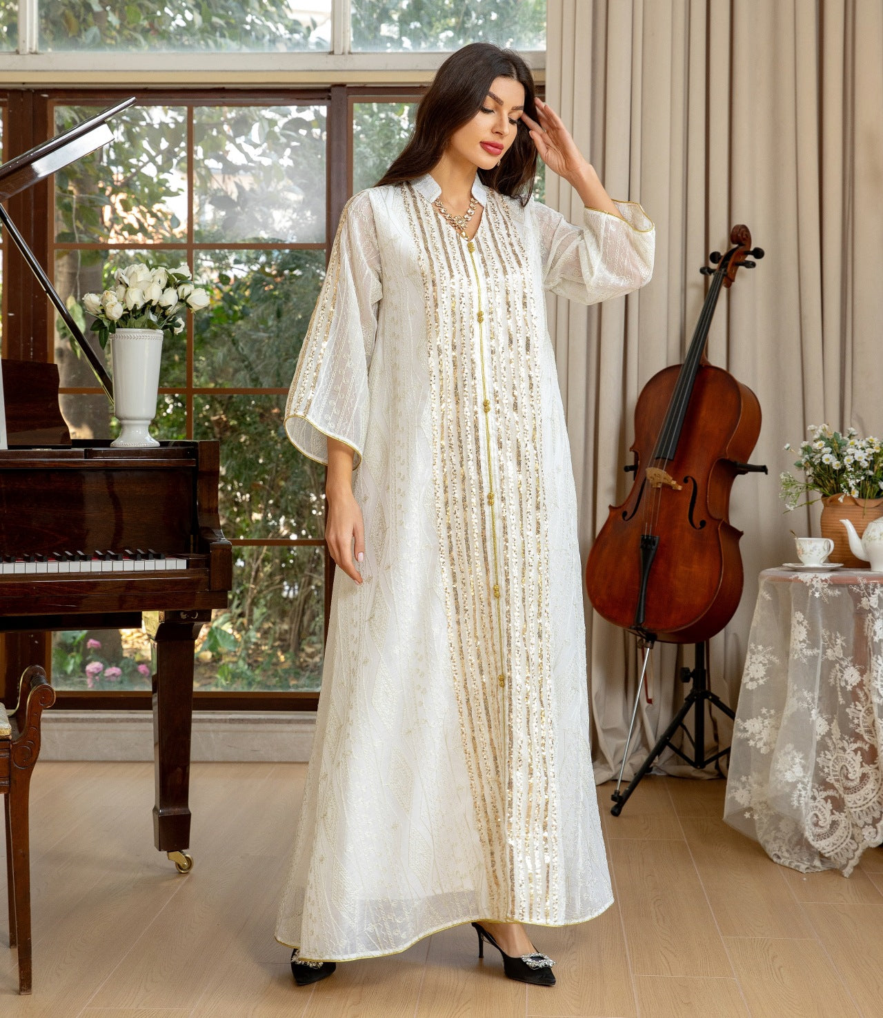 2025 Royal Gleam Embellished Kaftan
