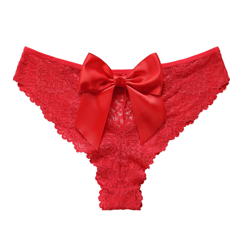 Lustrous Bow Lace Panty