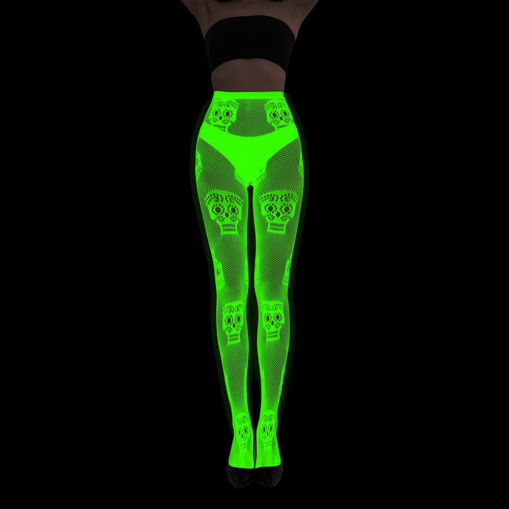 Midnight Glow Party Fishnet Stockings