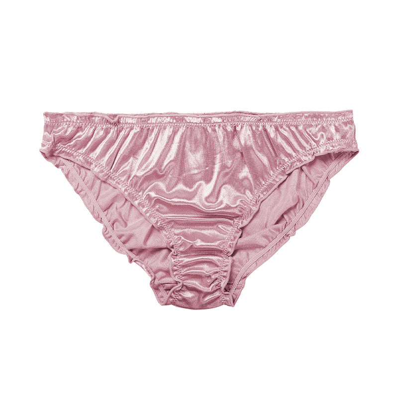 Silky Ruched High-Cut Elegance