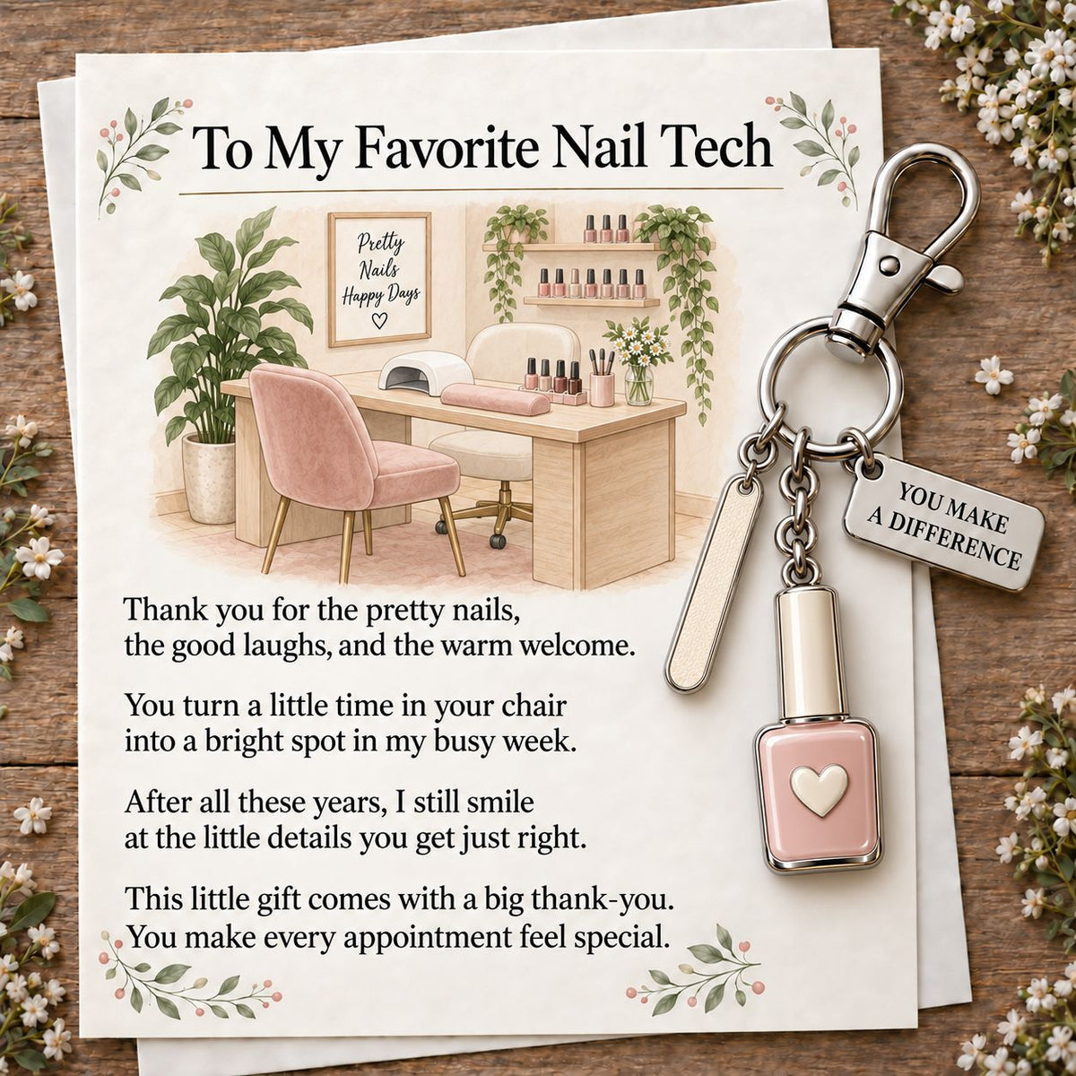To My Favorite — Appreciation Keychain Gift