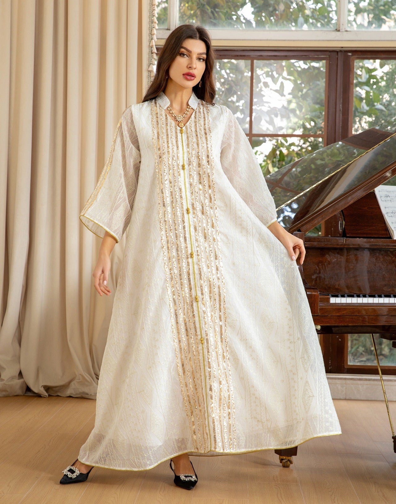 2025 Royal Gleam Embellished Kaftan