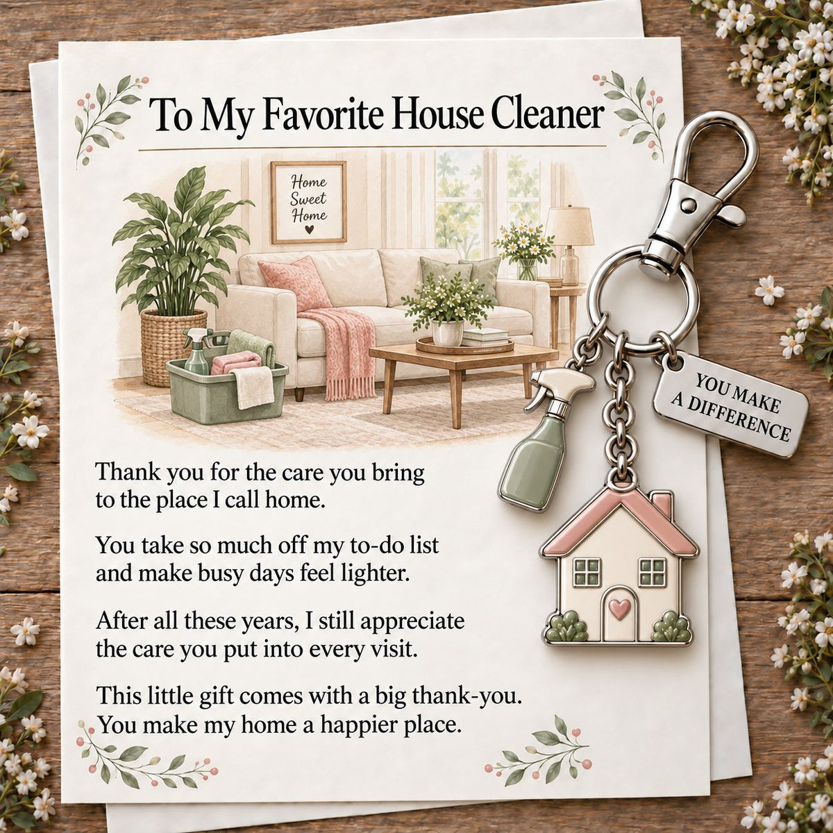 To My Favorite — Appreciation Keychain Gift
