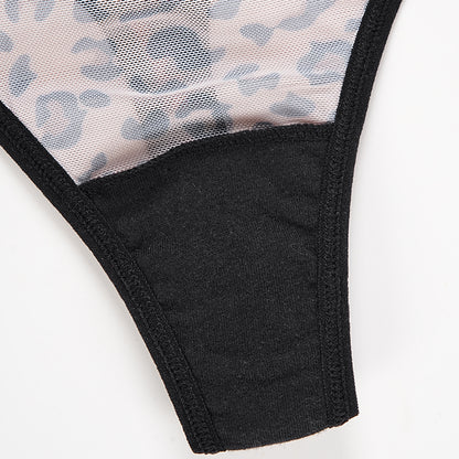Wild Desire Leopard Strap Thong