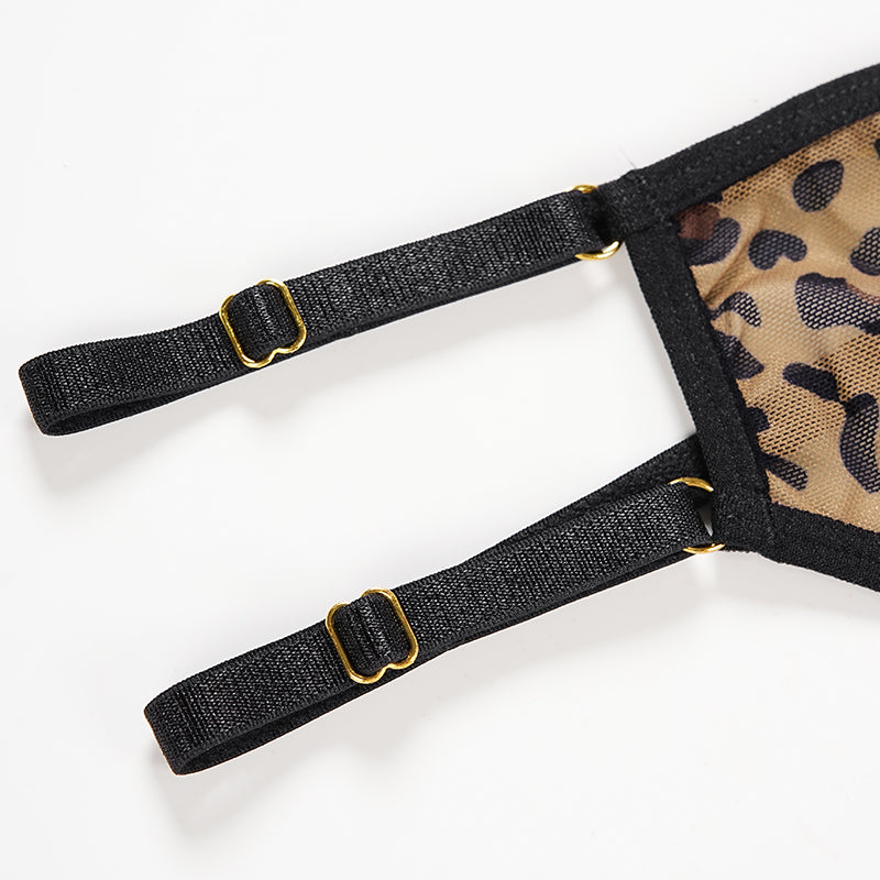 Wild Desire Leopard Strap Thong
