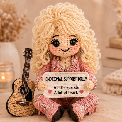 🔥LAST DAY 50% OFF - 💗Handmade Crochet Emotional Support Dolls | Country‑Music‑Inspired Encouragement Keepsake Gift With Heartfelt Positive Message Cards
