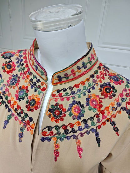 Royal Bloom Embellished Abaya Kaftan (Flash Sale 50% OFF)