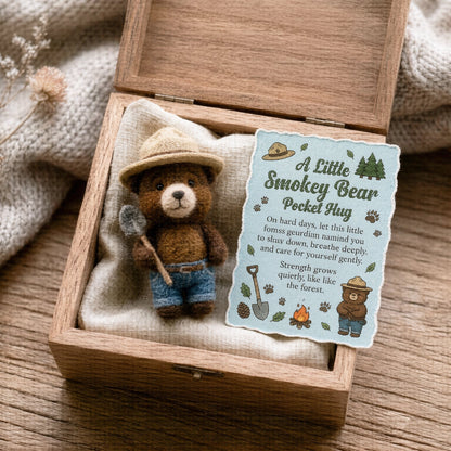 Smokey Bear Felt Pocket Hug Set