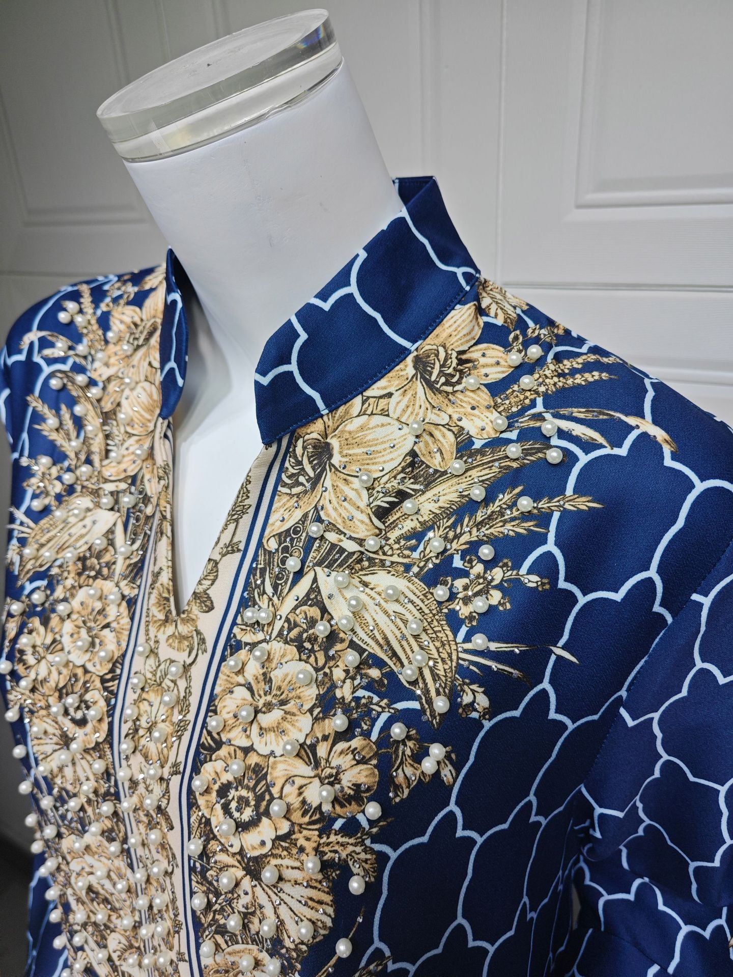 Royal Bloom Embellished Abaya Kaftan (Flash Sale 50% OFF)