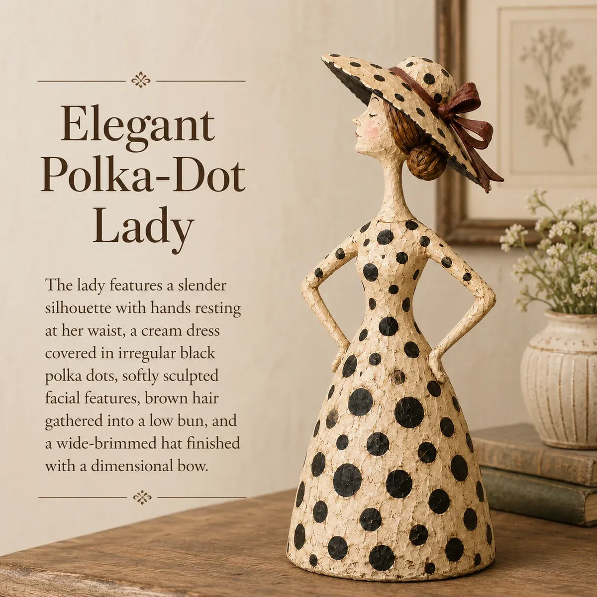 🐱Vintage  Cat & Lady Sculptures