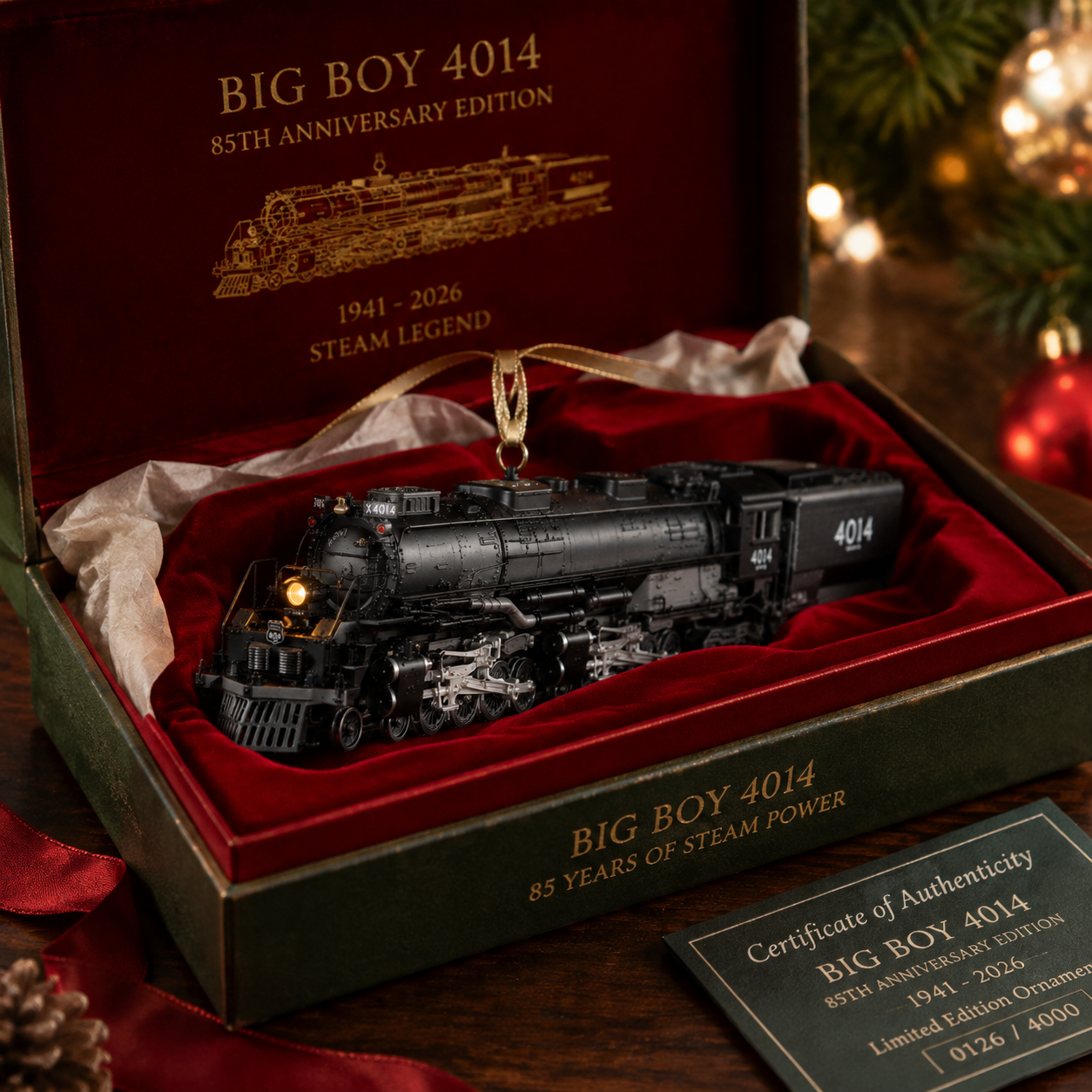 Big Boy 4014 Steam Legend 85th Anniversary Commemorative Ornament