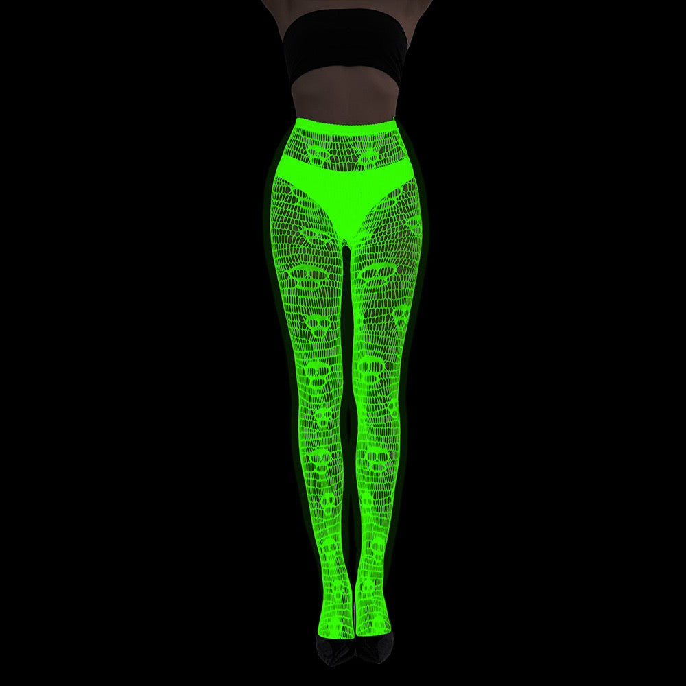 Glow Fishnet Party Stockings