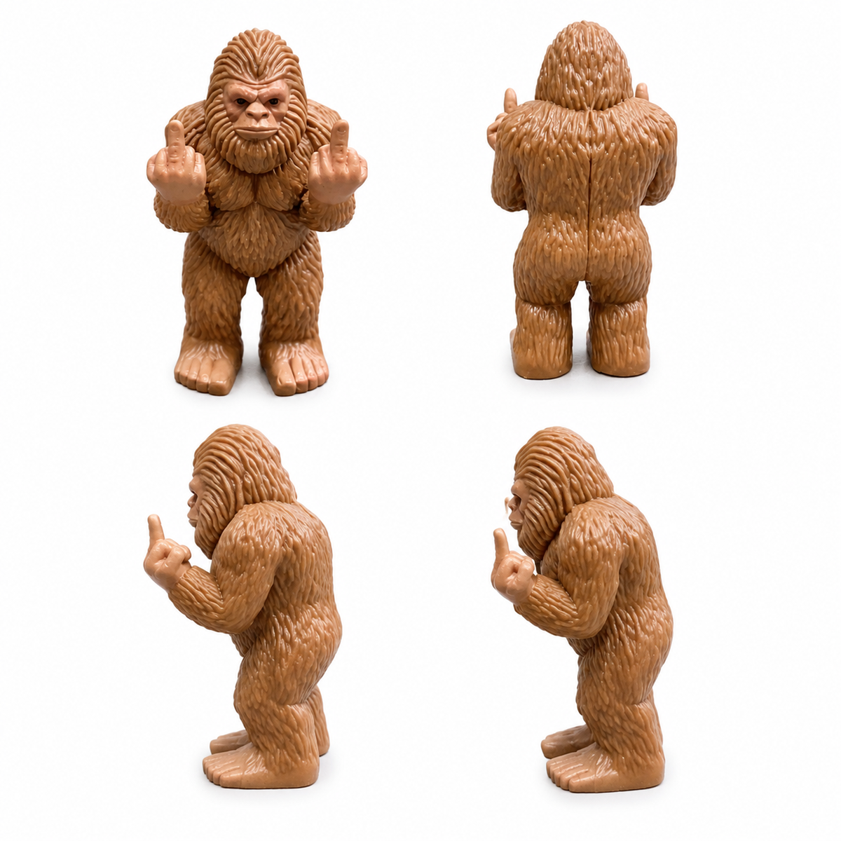 Middle Fingers Mini Bigfoot, Funny Gag Gift