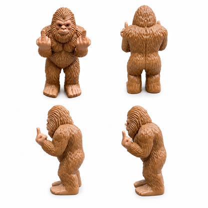 Middle Fingers Mini Bigfoot, Funny Gag Gift