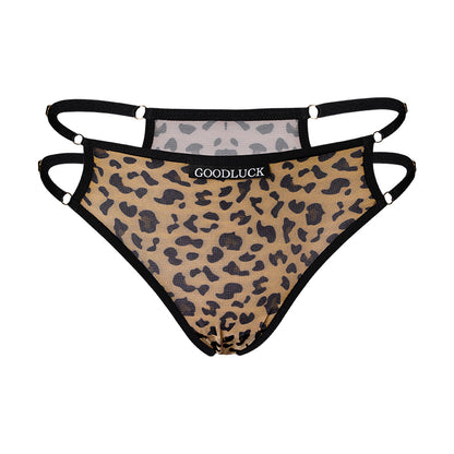 Wild Desire Leopard Strap Thong