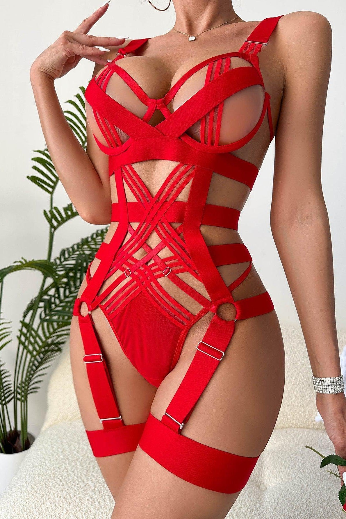 Anahi Bodysuit - Red